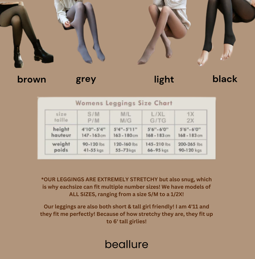 Fleece-Lined Sheer Tone Tights